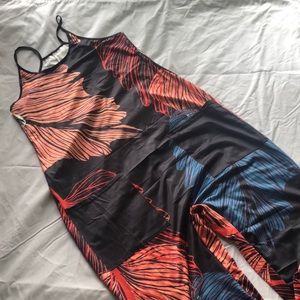 Zacoi Casual Leaf Print Comfortable Jumpsuit